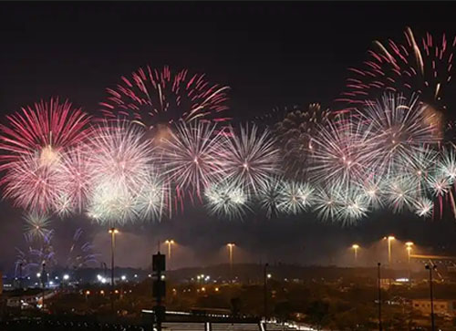 兰州焰火晚会